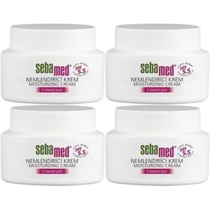 Sebamed Nemlendirici Cilt Bakım Kremi 75ML Günlük Bakım (Yüz - Boyun - Vücut) (4 Lü Set)