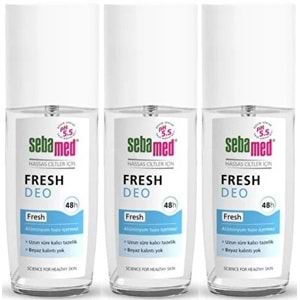 Sebamed Deodorant Sprey 75 ML Fresh (3 Lü Set)