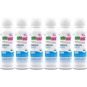 Sebamed Deodorant Aerosol 150 ML Fresh (6 Lı Set)