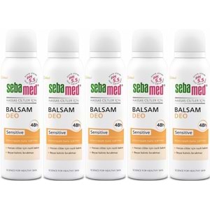 Sebamed Deodorant Aerosol 150 ML Balsam - Sensitive/Hassas (5 Li Set)