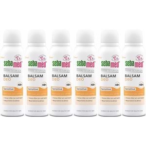 Sebamed Deodorant Aerosol 150 ML Balsam - Sensitive/Hassas (6 Lı Set)