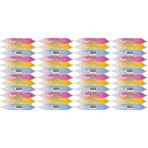 Sleepy Islak Havlu Cep Mendil 15 Yaprak (48 Li Set) Rose/Garden (16PK*3) 720 Yaprak