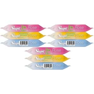 Sleepy Islak Havlu Cep Mendil 15 Yaprak (9 Lu Set) Travel Pk Rose/Garden (3PK*3) 135 Yaprak