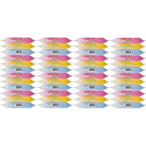 Sleepy Islak Havlu Cep Mendil 15 Yaprak (48 Li Set) Travel Pk Rose/Garden (16PK*3) 720 Yaprak