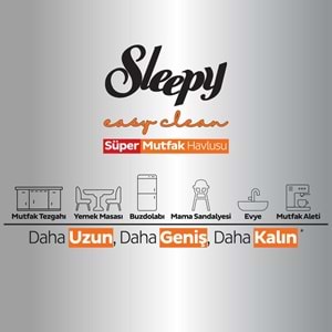 Sleepy Easy Clean Yüzey Temizlik Mutfak Havlusu -Mendili 50 Yaprak Portakal Yağlı (9Lu Set) 450Yprk