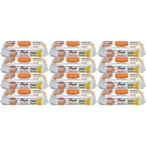 Sleepy Easy Clean Yüzey Temizlik Mutfak Havlusu-Mendili 50 Yaprak Portakal Yağlı (12Li Set) 600Yprk