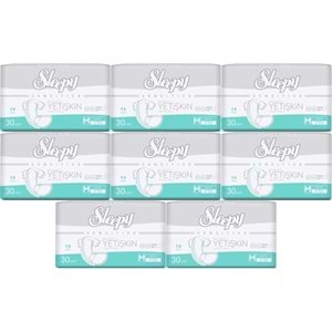 Sleepy Yetişkin Bezi Bel Bantlı M - Orta - Medium 240 Adet (8PK*30)