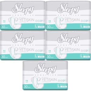 Sleepy Yetişkin Bezi Bel Bantlı L - Large - Büyük 150 Adet (5PK*30)