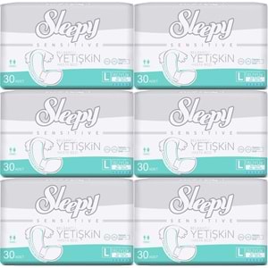 Sleepy Yetişkin Bezi Bel Bantlı L - Large - Büyük 180 Adet (6PK*30)
