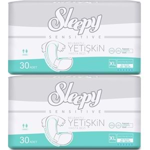Sleepy Yetişkin Bezi Bel Bantlı XL - Extra Large - Ekstra Large 60 Adet (2PK*30)
