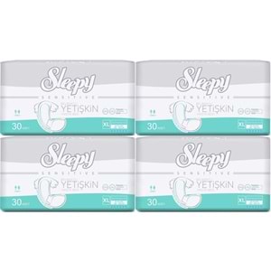 Sleepy Yetişkin Bezi Bel Bantlı XL - Extra Large - Ekstra Large 120 Adet (4PK*30)
