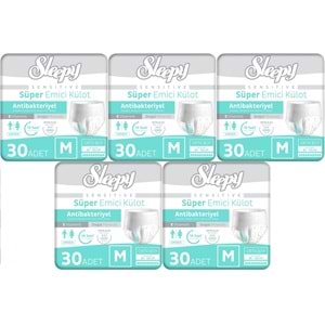 Sleepy Yetişkin Bezi Emici Külot M - Orta - Medium 150 Adet (5PK*30)