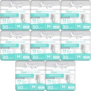 Sleepy Yetişkin Bezi Emici Külot M - Orta - Medium 240 Adet (8PK*30)