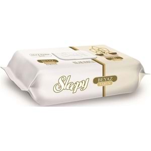 Sleepy Islak Havlu Mendil 90 Yaprak (48 Li Set) Beyaz Sabun Kokulu Plastik Kapaklı (4320 Yaprak)