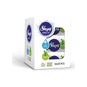 Sleepy Yüz Temizleme Havlusu Bamboo Make Up 120 Yaprak (6PK*20)