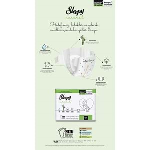 Sleepy Bebek Bezi Natural 7 Beden 20-30 KG XXLarge 84 Adet 3PK*28