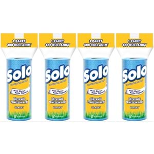 Solo Hijyenik Temizlik Bezi (İç adet 20 Li) (Kokusuz ve Hızla Kuruyan) (4 Lü Set)
