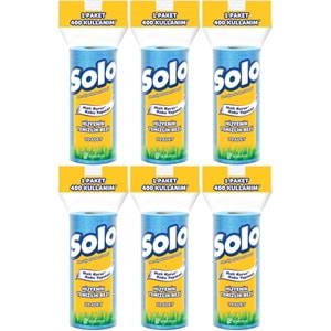 Solo Hijyenik Temizlik Bezi (İç adet 20 Li) (Kokusuz ve Hızla Kuruyan) (6 Lı Set)