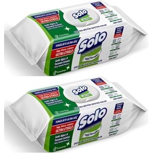 Solo Yüzey Temizlik Havlusu - Mendili 100 Yaprak Sedir Ağacı & Yasemin Esintisi (2 Li Set) 200 Yprk