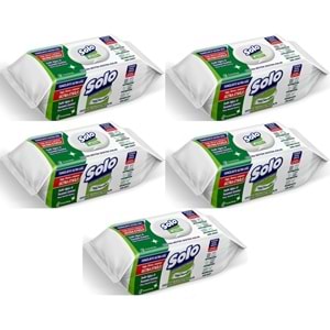 Solo Yüzey Temizlik Havlusu - Mendili 100 Yaprak Sedir Ağacı & Yasemin Esintisi (5 Li Set) 500 Yprk