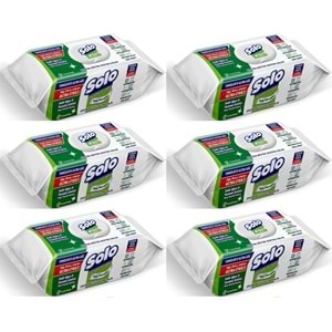 Solo Yüzey Temizlik Havlusu - Mendili 100 Yaprak Sedir Ağacı & Yasemin Esintisi (6 Lı Set) 600 Yprk