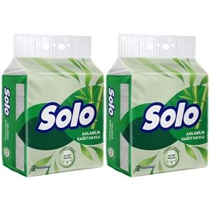 Solo Asılabilir Kağıt Havlu (Hijyenik ve Pratik Kullanım İçin Uygun) (2 Li Set)