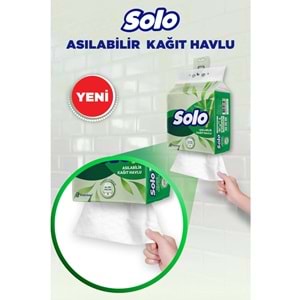 Solo Asılabilir Kağıt Havlu (Hijyenik ve Pratik Kullanım İçin Uygun) (3 Lü Set)