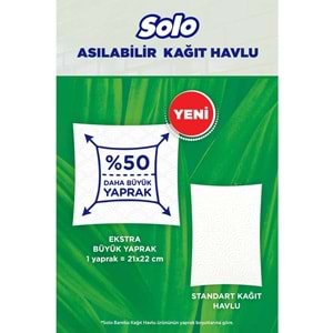 Solo Asılabilir Kağıt Havlu (Hijyenik ve Pratik Kullanım İçin Uygun) (3 Lü Set)