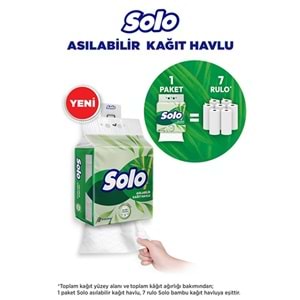 Solo Asılabilir Kağıt Havlu (Hijyenik ve Pratik Kullanım İçin Uygun) (3 Lü Set)