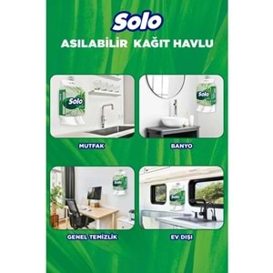 Solo Asılabilir Kağıt Havlu (Hijyenik ve Pratik Kullanım İçin Uygun) (5 Li Set)