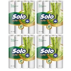 Solo Ultra Kağıt Havlu 64 Lü Paket Rulo Organik Bambu ve Pamuk Özlü (Dev Ekonomik Pk) (4PK*16)