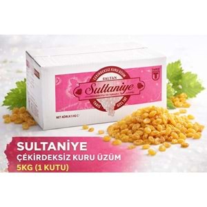 Tariş Sultaniye Çekirdeksiz Kuru Üzüm 25KG (5PK*5KG)