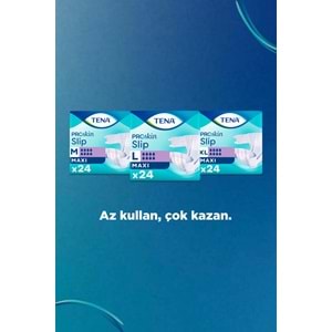 Tena Proskin Slip Maxi Bel Bantlı Yetişkin Bezi XL - Ekstra Large - Extra Large 48 Adet