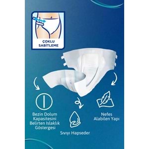 Tena Proskin Slip Maxi Bel Bantlı Yetişkin Bezi XL - Ekstra Large - Extra Large 192 Adet
