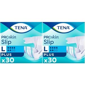 Tena Proskin Slip Plus Bel Bantlı Yetişkin Bezi L - Büyük - Large 60 Adet