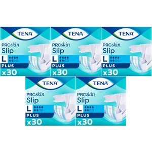 Tena Proskin Slip Plus Bel Bantlı Yetişkin Bezi L - Büyük - Large 150 Adet