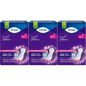 Tena Lady Protect Mesane Pedi Maxi Night Geceye Özel 36 Adet