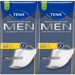 Tena Men Emici Koruma Level 2 Erkek Mesane Pedi 40 Adet