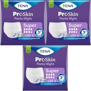 Tena Proskin Pants Süper Night Gece Emici Külot Yetişkin Bezi L - Büyük - Large 90 Adet