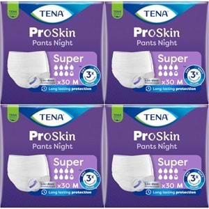 Tena Proskin Pants Süper Night Gece Emici Külot Yetişkin Bezi M - Orta - Medium 120 Adet