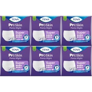 Tena Proskin Pants Süper Night Gece Emici Külot Yetişkin Bezi M - Orta - Medium 180 Adet