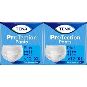 Tena ProTection Pants Plus Emici Külot Yetişkin Bezi XL - Ekstra Büyükü - Extra Large 24 Adet