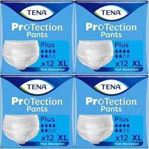 Tena ProTection Pants Plus Emici Külot Yetişkin Bezi XL - Ekstra Büyük - Extra Large 48 Adet