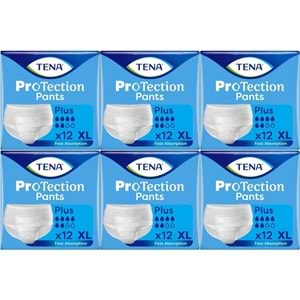 Tena ProTection Pants Plus Emici Külot Yetişkin Bezi XL - Ekstra Büyük - Extra Large 72 Adet