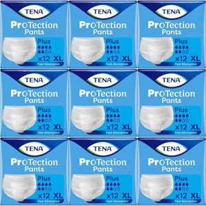Tena ProTection Pants Plus Emici Külot Yetişkin Bezi XL - Ekstra Büyük - Extra Large 108 Adet