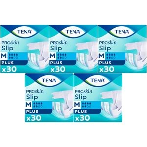 Tena Proskin Slip Plus Bel Bantlı Yetişkin Bezi M - Orta - Medium 150 Adet