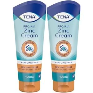 Tena Proskin Çinko Krem 100 ML (Yatan hastalar için Koruyucu - Onarıcı) (2 Li Set)