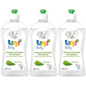 Uni Baby Biberon ve Emzik Temizleyici 500ML (3 Lü Set)