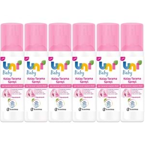 Uni Baby Kolay Saç Tarama Spreyi 200ML (Yeni) Zor Taranan Saçlara Özel (6 Lı Set)