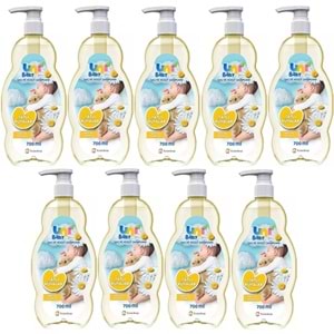 Uni Baby Bebek Şampuanı 700ML Tatlı Rüyalar (Pompalı) (9 Lu Set)